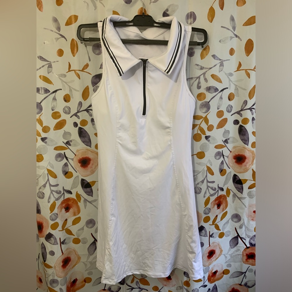 SHEIN Sleeveless Polo Zip-Front Mini Dress Sz 12